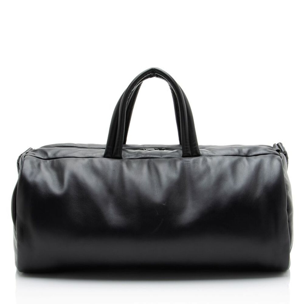 Saint Laurent Lambskin Logo Puffer Duffle - Picture 3 of 14